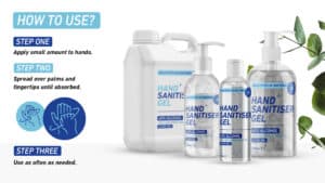 how to use hand sanitiser gel